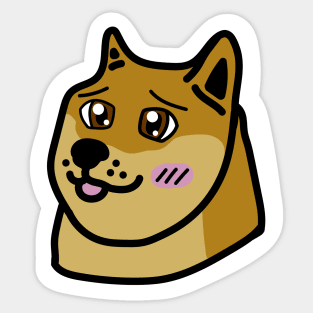 Kawaii Doge Sticker